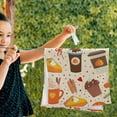 thumbnail image 5 of SKYSONIC 2 Pack Pumpkin Latte Spice Hand Towels, Ultra Soft and Absorbent, Autumn Themed Decorative Fingertip Towel for Home, Bathroom, Kitchen, 28.3"x14.4", 5 of 5