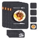 thumbnail image 2 of Juego De Manteles Individuales De Fieltro De 8 Piezas Con Posavasos Y Bolsas Para Utensilios, Tapete De Mesa Resistente Al Calor Para Proteger La Mesa De Comedor, Tapetes, 2 of 8