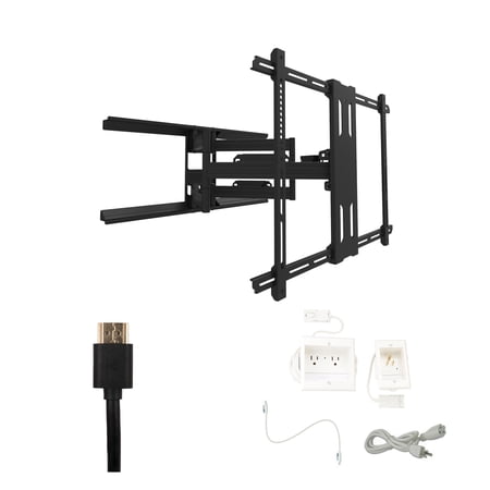 Kanto PDX700 Tv Mounting package W/ DUAL outlet thru wall power kit And HDMI Cable - image 5
