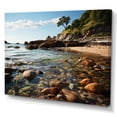 thumbnail image 2 of Designart "Rocky Beach Tides Beauty II" Nautical & Beach Canvas Wall Art, 2 of 5