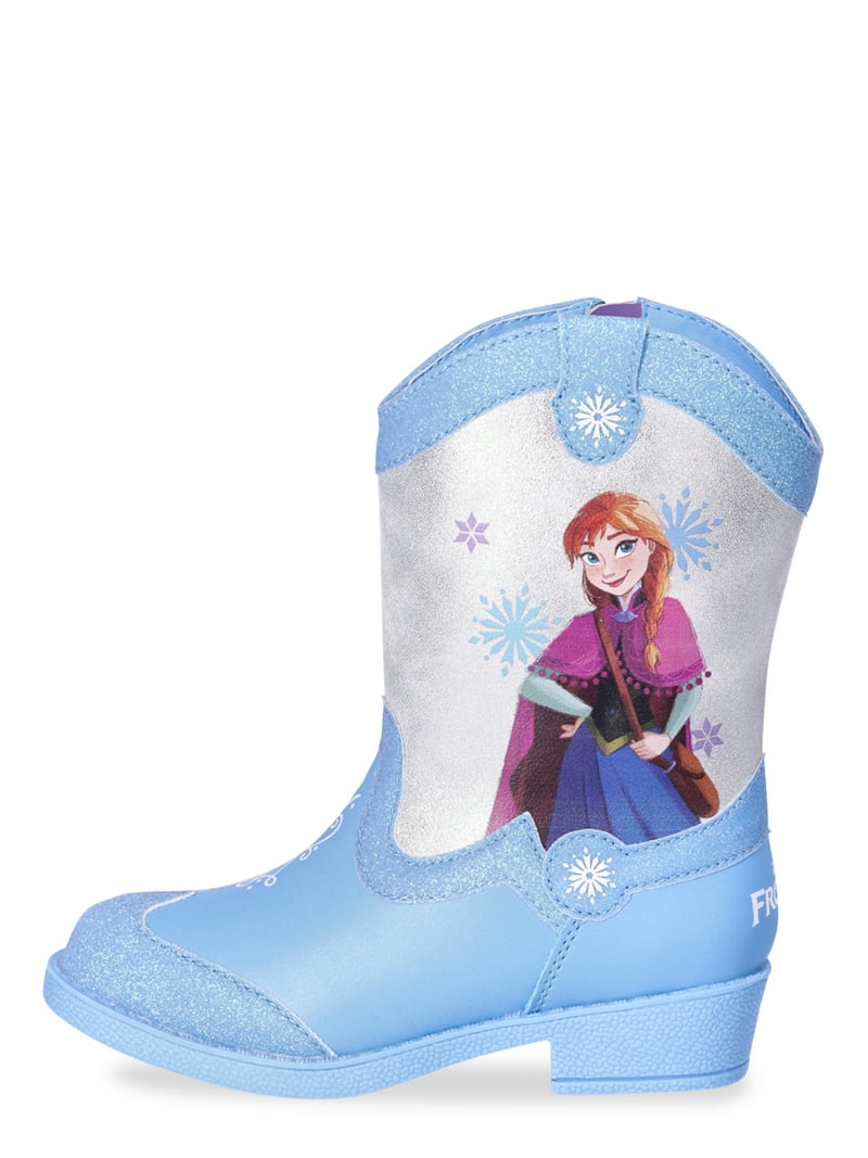 Disney Frozen Toddler Girls Iridescent Cowgirl Boots with Elsa - Main Image