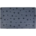 thumbnail image 4 of Drymate Pet Bowl Placemat, Dog & Cat Food Feeding Mat - Absorbent Fabric, Waterproof Backing, Slip-Resistant - Machine Washable/Durable (12” x 20”) (Grey Stripe Black Paw), 4 of 5