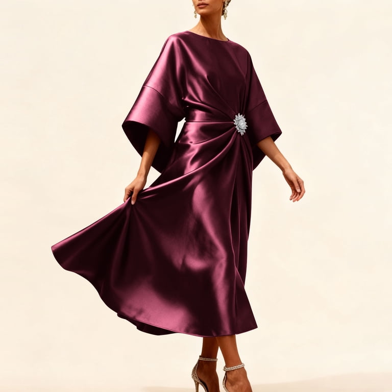 rental formal dresses sydney Short Red Formal Dress Lace Prom Dress With 1/2 Sleeves main image 1