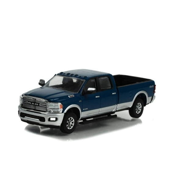 2022 Dodge Ram 2500 Laramie 4x4 Pickup, Blue - Greenlight 35250F/48 - 1/64 Scale Diecast Car