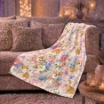thumbnail image 6 of Whimsical Corgi Dog Pink Roses Bows Design, Playful Pet Portrait Pattern, Warm Flannel Blanket for Living Room and Reading Nook, Dog Lovers Thanksgiving Gift, Pet Lover Home Decor, 6 of 9
