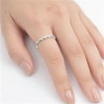 thumbnail image 4 of Eternity Wave Stackable Ring .925 Sterling Silver Band Jewelry Female Male Unisex Size 4, 4 of 4