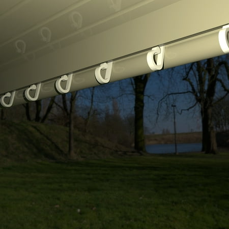 Auto Drive Translucent & Durable RV Awning Hooks 10 Pack for String Lights