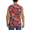 thumbnail image 4 of Haiem Men's Hand Drawn Tomatoes Print Tank Tops Summer Sleeveless Cut Off Workout T-Shirts Fitness Vest Athletic Undershirts-Small, 4 of 8