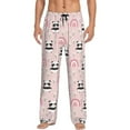 thumbnail image 2 of Kdxio Cute Cartoon Panda Print Men's Sleep Pajama Pant Lounge Pants with Pockets, 2 of 8