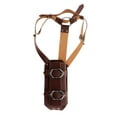 thumbnail image 2 of Vaina de guerrero medieval, accesorios para disfraz de cosplay, soporte de cuero PU para ropera, correa de hombro ajustable para espectáculo en Marrón, 2 of 9