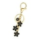 thumbnail image 3 of Letra del llavero, colgante de llaves de letras, lindos encantos de flores de regalo para llave llave para mujeres para niñas para mochilas de Negro, 3 of 10