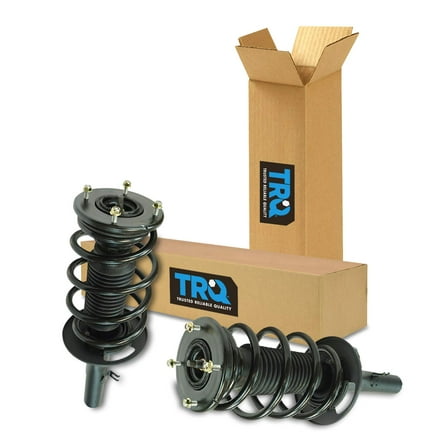 TRQ Front Strut & Coil Spring Assembly Set Driver & Passenger Sides Fits Select 10-12 Ford Taurus