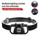 thumbnail image 3 of Soidarity Linterna frontal ABS resistente al agua multimodo XPE SMD 175lm linterna interior exterior viaje noche trabajo linterna con Cable Ropa Deportiva, Zapatos, 3 of 6