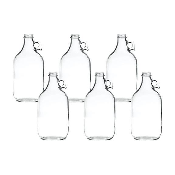 LD Carlson Clear Half Gallon Glass Jug (Case of 6)