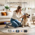 thumbnail image 2 of Aspiradora inalámbrica Teendow de 500 W y 50 minutos de autonomía, ideal para pelo de mascotas, potente succión, recargable, ligera y de mano, versátil para alfombras y suelos duros (negra)., 2 of 5