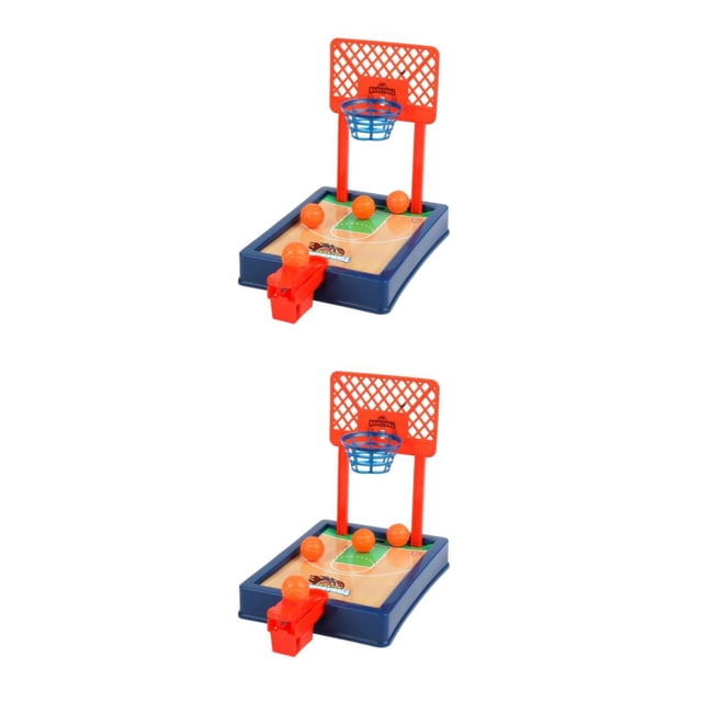 Bewildely Juego de de escritorio de verano caliente, máquina de tiro de baloncesto, de fiesta, juegos deportivos interactivos para Azul oscuro 2piezas