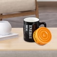 thumbnail image 4 of Taza de café de cerámica Soledad batería 350ml resistente temperaturas con tapa, 4 of 10