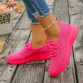 thumbnail image 4 of Rokment Womens Orthopedic Running Walking Tennis Shoes Breathable Mesh Comfortable Arch Support Memory Foam Orthotic Nursing Non Slip Work Sneakers Hot Pink Size 8.5, 4 of 7