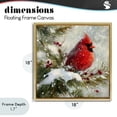 thumbnail image 4 of Stupell Industries Farmhouse Winter's Red Jewel Gold Floating Frame Canvas Art, 18 x 18, by Tina LeCour, 4 of 8