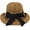 Bow Ribbon Khaki, variant on Bow Ribbon Wide Brim Sun UV Protection Straw Woven Sunhat Sun Hat