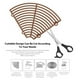 thumbnail image 3 of Wosthever Paquete de 4 protectores de suelo para macetas para plantas, protector recortable con clavos Type6 NO6, 3 of 6