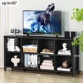 thumbnail image 3 of Joaxswe 62" Long 2-Tier Bookcase, Extra Large Wooden Freestanding Display Bookshelf for Home Office Living Room, Black, 3 of 8