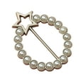 thumbnail image 1 of Clothes Corner Knotted Buckle Elegant Faux Pearl Round Love Heart T-shirt Scarf Clothing Corner Tie Clip, 1 of 8