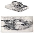 thumbnail image 2 of Wolf Towels 3 Pack Bath Towels for Bathroom Set Soft Cotton Highly Absorbent Lightweight & Quickdry Towel Set 1 Bath Towel,1 Hand Towel,1 Washclothe Wash cloth, 2 of 6