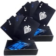 thumbnail image 1 of Baraja de Diseño Profesional PokaBlue Barajas 2 Cartas 108 Plástico Negro y Azul Mate, 1 of 1