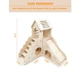 thumbnail image 5 of Accesorios para jaula de escondite para hámster, casa para hámster y cabaña de madera para hábitat con escalera para subir y tobogán para jerbos enanos, 5 of 5