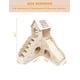 thumbnail image 5 of Accesorios para jaula de escondite para hámster, casa para hámster y cabaña de madera para hábitat con escalera para subir y tobogán para jerbos enanos, 5 of 5