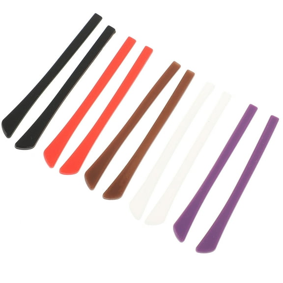 UPKOCH 5 Pairs of Professional Eyeglasses Grips Comfortable Glasses Shoes Creative Eyeglasses Leg Covers