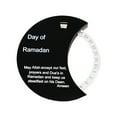 thumbnail image 1 of B Rotatable Advent Calendar Ramadan Countdown Wooden Acrylic Round Desktop Decor Black Plate White Wheel For Home Party, 1 of 6