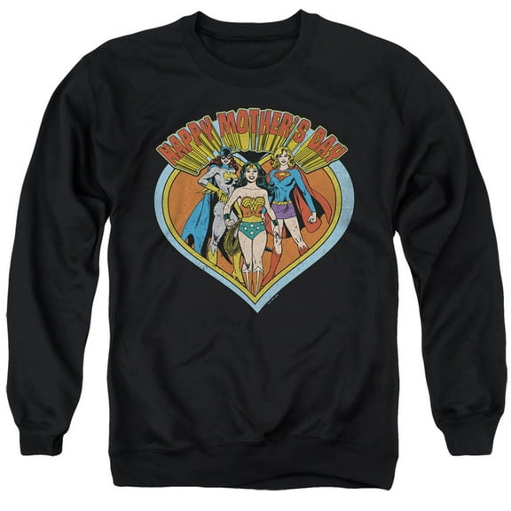 Justice League JLA Mothers Day Heart Unisex Adult Crewneck Sweatshirt