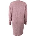 thumbnail image 4 of Women's Fuzzy Popcorn Sweaters Cardigan Knit Oversized Sherpa Open Front Outwear with Pockets, 4 of 4
