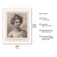 thumbnail image 2 of Hawaiian Native Girl - Woman of the Sandwich Islands - Vintage Engraved Illustration by John Webber c.1770s - Fine Art Rolled Canvas Print (Unframed) 20in x 26in, 2 of 4