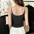 thumbnail image 5 of BUIGTTKLOP Womens Tank Tops Spaghetti Strap Sleeveless Shirts Sqaure Neck Button up Stretch Camiosle Top, 5 of 7