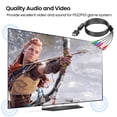 thumbnail image 3 of Component YPbPr HD Cable Compatible with PS2/PS3/PS3 Slim to HDTV-EDTV(HD 480P), 180cm, Black, 3 of 7