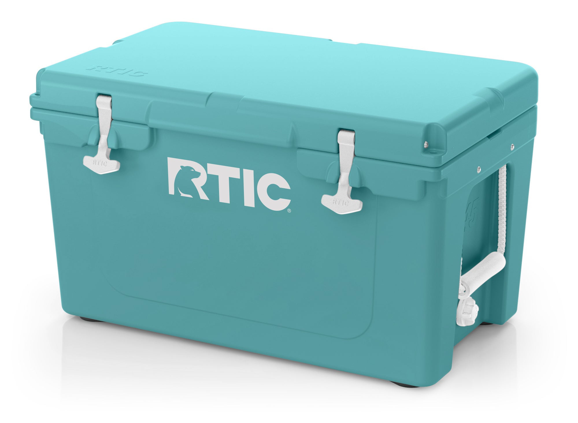 RTIC 145 qt Hard Sided Cooler, Olive, Heavy Duty Rope Handles, T-Latch Closure