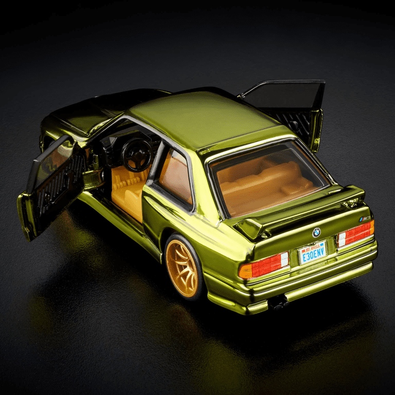 Hot Wheels 1991  M3 RLC 緑。 Hot Wheels RLC Exclusive 1991 BMW M3 Spectraflame Olive Die-Cast
