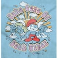 thumbnail image 2 of Smurfs Take Care Of Each Other Women's Graphic T Shirt Tees Brisco Brands X, 2 of 6