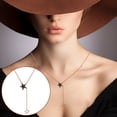 thumbnail image 2 of Collier pour Femmes Mode Design Spécial Diamant Acier Titane Brillant Collier Clavicule Collier Croisé, 2 of 5