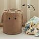 thumbnail image 2 of Cesta de lavandería plegable | Cesta de ropa sucia con mango protector de cuerda de sisal | Bandeja de almacenamiento de gran capacidad | Tejido impermeable | Ligereza | 39x35x35cm | Café Blanco, 2 of 7