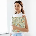 thumbnail image 6 of FORMRS 3 Ring Binder 1.5 inch with Pockets Set of 2 Clip Board 200 Sheets Capacity, Green Floral Pattern, 6 of 8