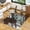 Gray, variant on Lumora 36.1" x 46" Heavy Duty Hard Tempered Glass Mat Glass Chair Mat,Clear