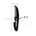 thumbnail image 2 of Houderco Peine Plegable Negro Con Finos Y Espejo Oval Para Uso En Casa, 2 of 8