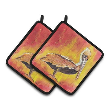 Carolines Treasures 8344PTHD Pelican Pair of Pot Holders , 7.5HX7.5W, multicolor
