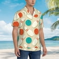 thumbnail image 3 of Susaid Vintage Bowling Print Hawaiian Shirts for Men Women,Hawaiian Summer Short-Sleeve Casual Relaxed-Fit Button-Down,Large, 3 of 7