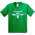 thumbnail image 3 of Inktastic Life Behind Bars Mountain Bike Youth T-Shirt, 3 of 5