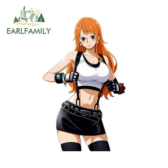 EARLFAMILY 5.1 in Nami Car Stickers Motorcycle Helmet Rearview MirrorWaterproof JDM Vinyl Vinyl Decals Occlusion Scratch Car Door Protector